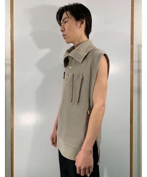 SYU.HOMME/FEMM(シュウ)の「SYU.HOMME/FEMM/シュウ/オム/フェム/Hi-neck parts(パーカー・メンズ・ブラック/ライトグレー/オフホワイト・1/2)」の9枚目の写真