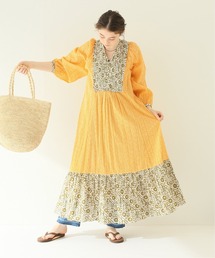 SARA MALLIKA/サラマリカ】 COTTON LUREX DOUBLE FLOWER