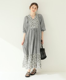 sara mallika | 【SARA MALLIKA/サラマリカ】 COTTON LUREX DOUBLE FLOWER：ワンピース(ワンピース)
