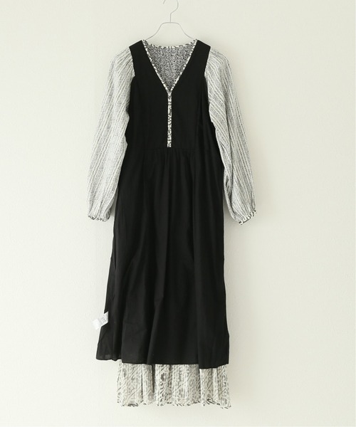SARA MALLIKA/サラマリカ】 COTTON LUREX DOUBLE FLOWER：ワンピース