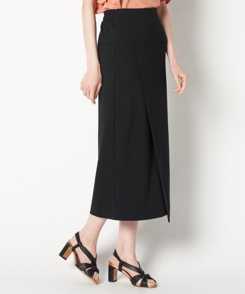 neigh(ネイ)の「neigh/N211-753 ポンチストレートSK(スカート・レディース・ライトグレー/ブラック・FREE)」の2枚目の写真