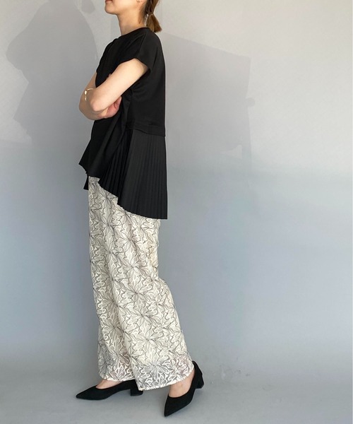 PICCIN(ピッチン)の「フラワーレースパンツ(その他パンツ・レディース・オフホワイト/モカ・M)」の10枚目の写真