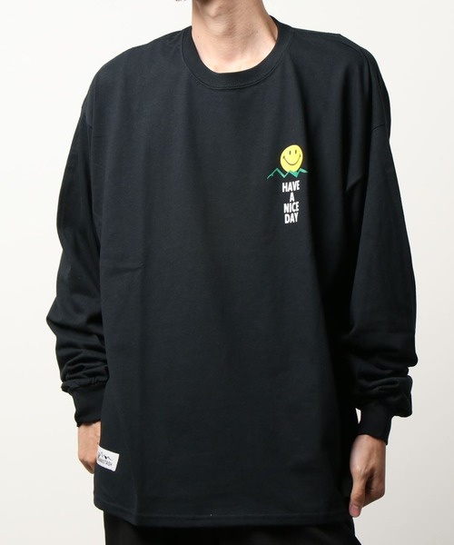 MANASTASH(マナスタッシュ)の「MANASTASH/マナスタッシュ/スマイルムーンロングスリーブTシャツ/SmileMoon L/S Tee(Tシャツ/カットソー・メンズ・ホワイト/ブラック・LARGE/X-LARGE/MEDIUM)」の4枚目の写真