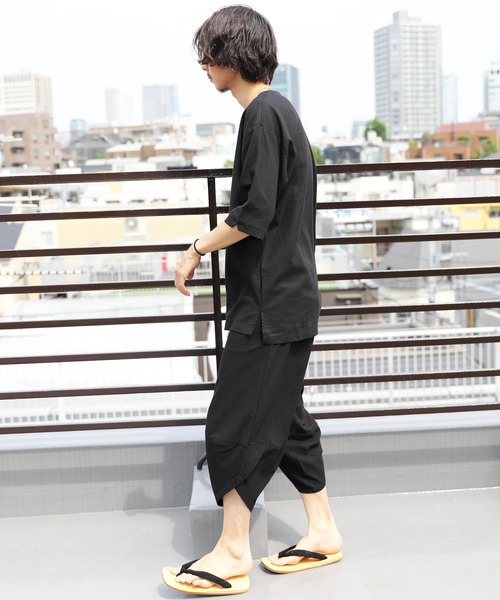 ８(eight)（エイト）の「綿麻オーバーシャツ（Tシャツ/カットソー・メンズ・サンドベージュ/ブラウン系その他/ブルー系その他/ブラック・MEDIUM/LARGE）」の15枚目の写真