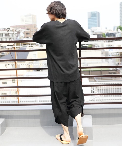 ８(eight)（エイト）の「綿麻オーバーシャツ（Tシャツ/カットソー・メンズ・サンドベージュ/ブラウン系その他/ブルー系その他/ブラック・MEDIUM/LARGE）」の16枚目の写真