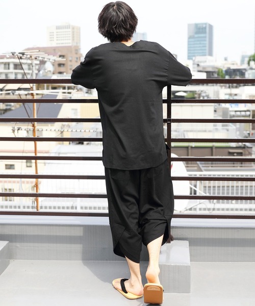 ８(eight)（エイト）の「綿麻オーバーシャツ（Tシャツ/カットソー・メンズ・サンドベージュ/ブラウン系その他/ブルー系その他/ブラック・MEDIUM/LARGE）」の17枚目の写真