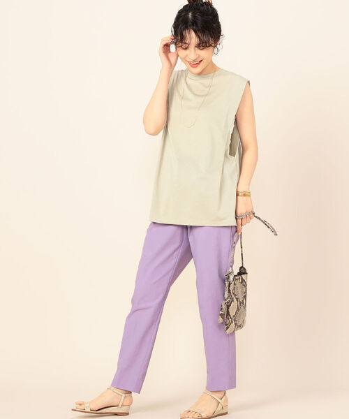 NOLLEY’S Sophi(ノーリーズソフィ)の「イージーペンシルパンツ(その他パンツ・レディース・ミント/ライトパープル/ベージュ・38/36)」の15枚目の写真