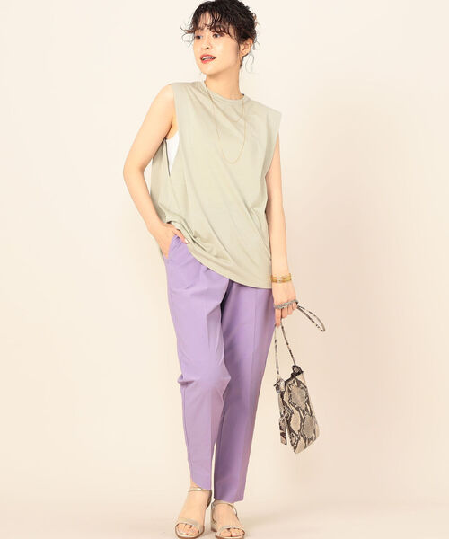 NOLLEY’S Sophi(ノーリーズソフィ)の「イージーペンシルパンツ(その他パンツ・レディース・ミント/ライトパープル/ベージュ・38/36)」の16枚目の写真