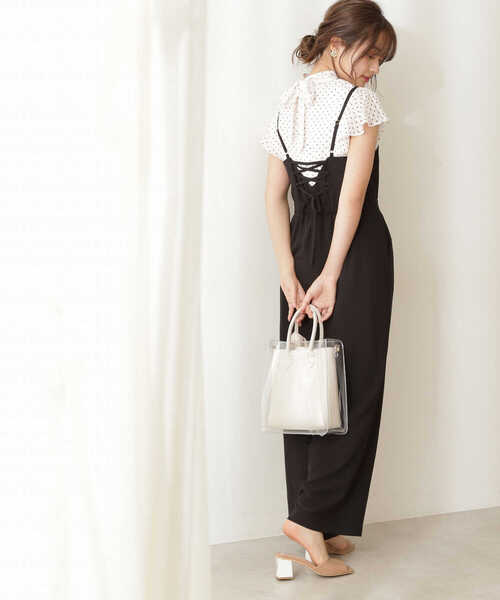 PROPORTION BODY DRESSING（プロポーションボディドレッシング）の「バックレースアップサロペット / 1211240605（ワンピース・レディース・ブラック/グレー・SMALL/MEDIUM）」の22枚目の写真