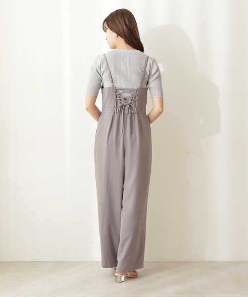 PROPORTION BODY DRESSING（プロポーションボディドレッシング）の「バックレースアップサロペット / 1211240605（ワンピース・レディース・ブラック/グレー・SMALL/MEDIUM）」の7枚目の写真