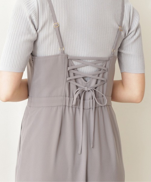 PROPORTION BODY DRESSING（プロポーションボディドレッシング）の「バックレースアップサロペット / 1211240605（ワンピース・レディース・ブラック/グレー・SMALL/MEDIUM）」の5枚目の写真