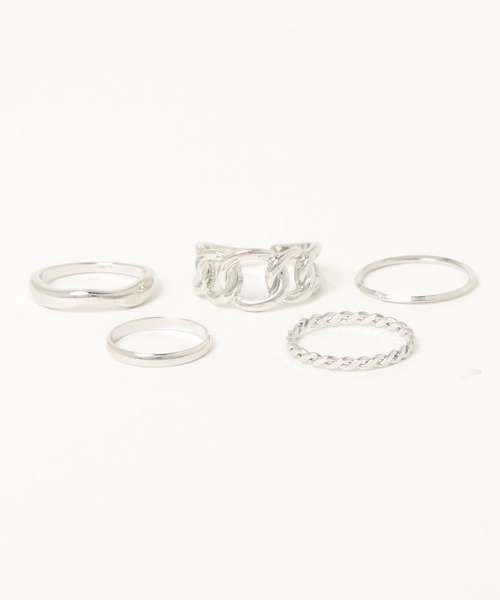 PairPair(ペアペア)の「5点セットリング(リング・レディース・シルバー/ゴールド・FREE)」の5枚目の写真