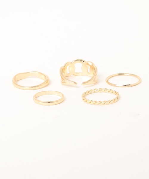 PairPair(ペアペア)の「5点セットリング(リング・レディース・シルバー/ゴールド・FREE)」の7枚目の写真