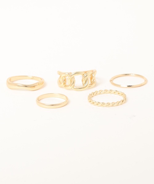 PairPair(ペアペア)の「5点セットリング(リング・レディース・シルバー/ゴールド・FREE)」の6枚目の写真