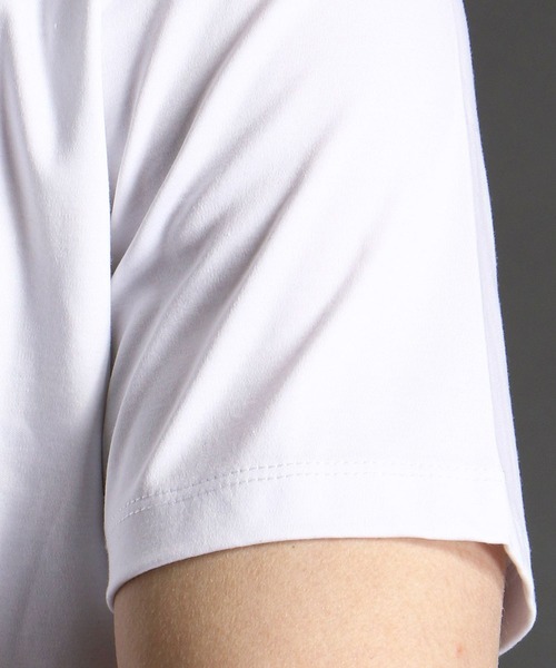 MONSIEUR NICOLE（ムッシュニコル）の「ロゴ＆ペイントプリントＴシャツ（Tシャツ/カットソー・メンズ・ライトグレー/ブラック/ホワイト・MEDIUM/LARGE/X-LARGE）」の8枚目の写真