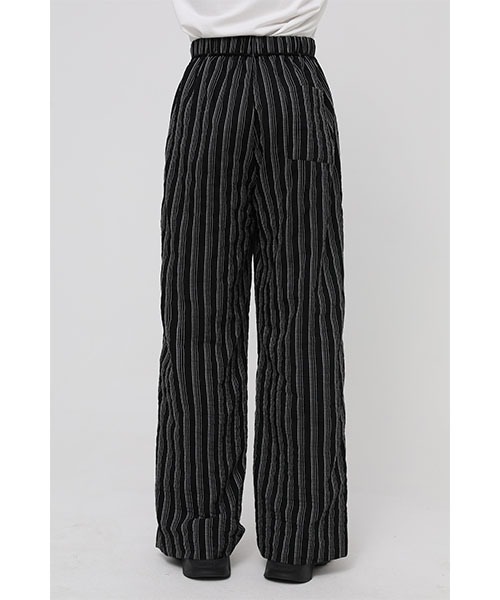 MASONPRINCE(メイソンプリンス)の「【MASONPRINCE】Black stripes straight barrel slacks XXK4022(スラックス・メンズ・ブラック・XL/S/L/M)」の9枚目の写真