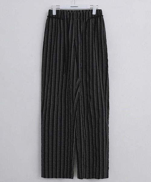 MASONPRINCE(メイソンプリンス)の「【MASONPRINCE】Black stripes straight barrel slacks XXK4022(スラックス・メンズ・ブラック・XL/S/L/M)」の18枚目の写真
