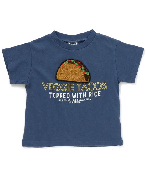 BREEZE(ブリーズ)の「/4柄サガラワッペンTシャツ(Tシャツ/カットソー・キッズ・ブルー/キナリ/ブラック/ライム・120/130/100/90/80/140/110)」の4枚目の写真