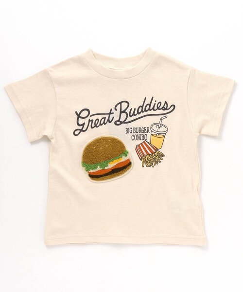 BREEZE(ブリーズ)の「/4柄サガラワッペンTシャツ(Tシャツ/カットソー・キッズ・ブルー/キナリ/ブラック/ライム・120/130/100/90/80/140/110)」の2枚目の写真