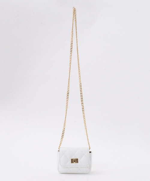 Tiara（ティアラ）の「【ANDREA CARDONE】チェーンミニショルダーバッグ（ショルダーバッグ・レディース・グリーン/ブラック/ホワイト・FREE）」の2枚目の写真