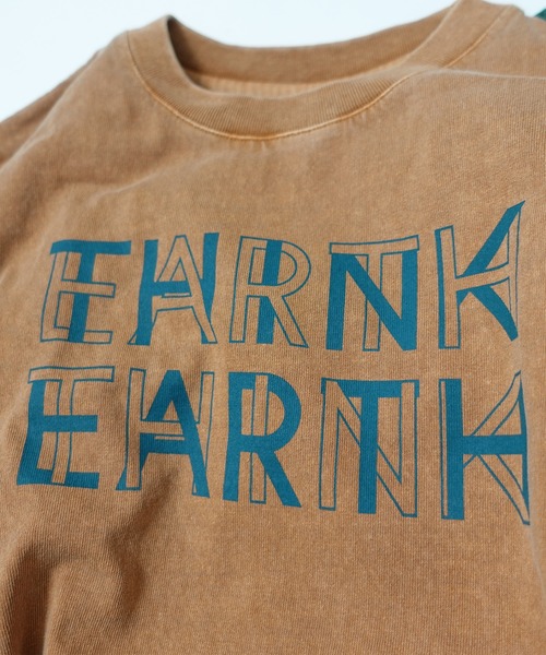 ARCH & LINE（アーチアンドライン）の「長袖 プリントTシャツ CANVAS EARTH L/S TEE （Tシャツ/カットソー・キッズ・グリーン/キャメル/スミクロ・M/L/XL/S）」の9枚目の写真