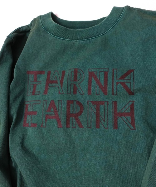 ARCH & LINE（アーチアンドライン）の「長袖 プリントTシャツ CANVAS EARTH L/S TEE （Tシャツ/カットソー・キッズ・グリーン/キャメル/スミクロ・M/L/XL/S）」の8枚目の写真