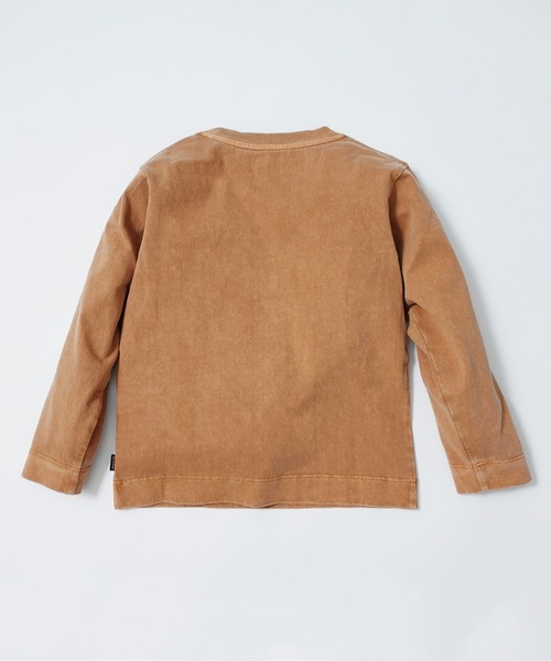 ARCH & LINE（アーチアンドライン）の「長袖 プリントTシャツ CANVAS EARTH L/S TEE （Tシャツ/カットソー・キッズ・グリーン/キャメル/スミクロ・M/L/XL/S）」の10枚目の写真