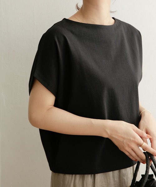 madameh closet コットンボートネックプルオーバー madameh closet コットンボートネックプルオーバー madameh