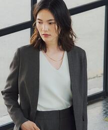 green label relaxing | カタアゼ × テンジク Vネック プルオーバー ニット -ウォッシャブル-(ニット/セーター)