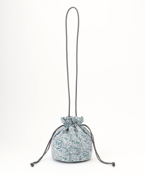 J.PRESS(ジェイプレス)の「【WEB限定】LIBERTY キンチャクバッグ(ハンドバッグ・レディース・ベージュ系5/サックスブルー系5・F)」の9枚目の写真