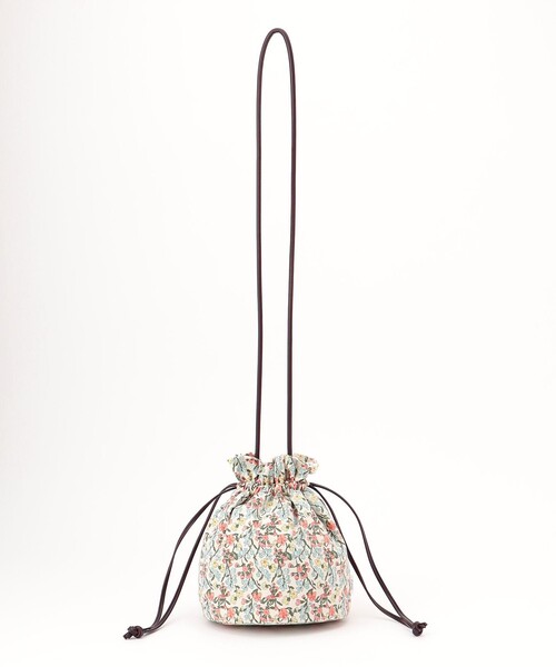 J.PRESS(ジェイプレス)の「【WEB限定】LIBERTY キンチャクバッグ(ハンドバッグ・レディース・ベージュ系5/サックスブルー系5・F)」の10枚目の写真