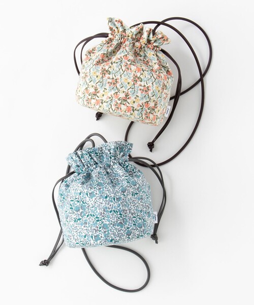 J.PRESS(ジェイプレス)の「【WEB限定】LIBERTY キンチャクバッグ(ハンドバッグ・レディース・ベージュ系5/サックスブルー系5・F)」の20枚目の写真