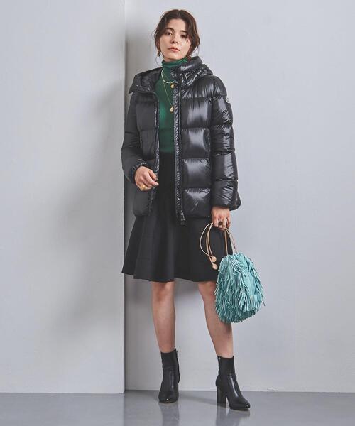☆MONCLER☆ 光沢のあるボリュームダウンジャケットSeritte♪ ブラック Seritteショートダウンジャケット : ショートダウン