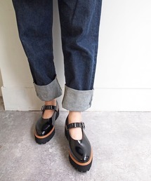 厚底ストラップパンプス -7210045