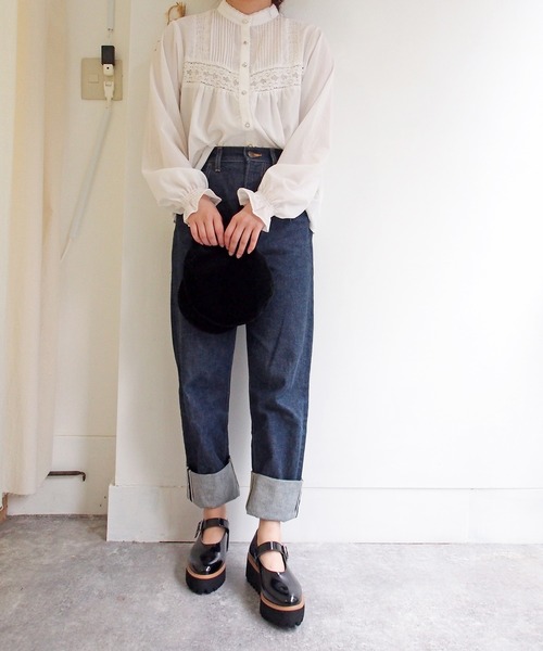 あしながおじさん(アシナガオジサン)の「厚底ストラップパンプス -7210045(パンプス・レディース・クリアブラック/ブラック・23.0cm/24.0cm/22.5cm/24.5cm/23.5cm)」の11枚目の写真
