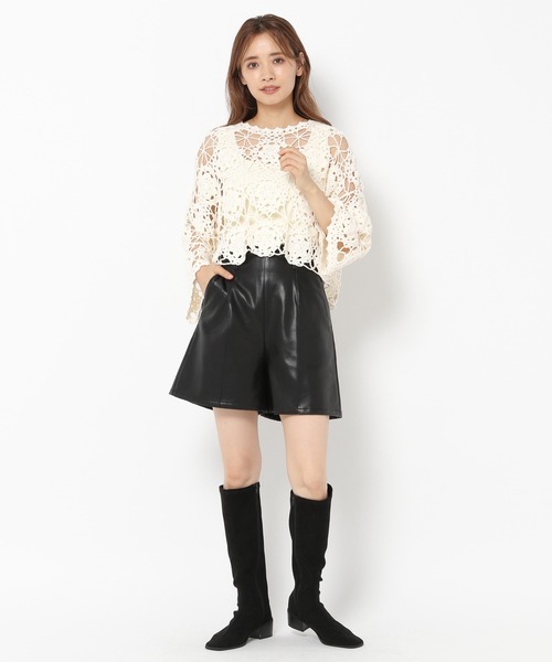 mysty woman（ミスティウーマン）の「アソートショートパンツ 219249（その他パンツ・レディース・ブラック/グレー/ブラウン/ブラウン系その他・FREE）」の6枚目の写真