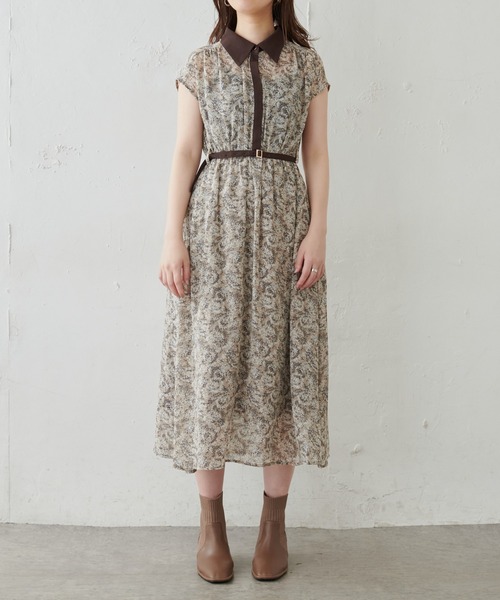 natural couture(ナチュラルクチュール)の「【WEB限定カラー有り】襟付きレトロワンピース(ワンピース・レディース・ブラウン/ベージュ系その他/グリーン系その他/ピンクベージュ/ブルー系その他・FREE)」の22枚目の写真