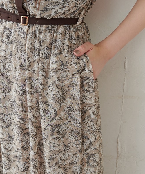 natural couture(ナチュラルクチュール)の「【WEB限定カラー有り】襟付きレトロワンピース(ワンピース・レディース・ブラウン/ベージュ系その他/グリーン系その他/ピンクベージュ/ブルー系その他・FREE)」の14枚目の写真