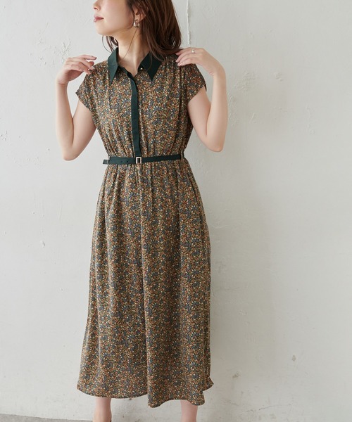 natural couture(ナチュラルクチュール)の「【WEB限定カラー有り】襟付きレトロワンピース(ワンピース・レディース・ブラウン/ベージュ系その他/グリーン系その他/ピンクベージュ/ブルー系その他・FREE)」の16枚目の写真