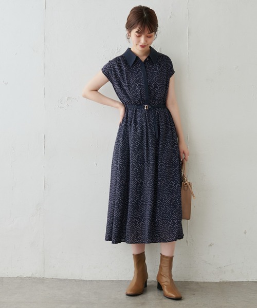 natural couture(ナチュラルクチュール)の「【WEB限定カラー有り】襟付きレトロワンピース(ワンピース・レディース・ブラウン/ベージュ系その他/グリーン系その他/ピンクベージュ/ブルー系その他・FREE)」の21枚目の写真