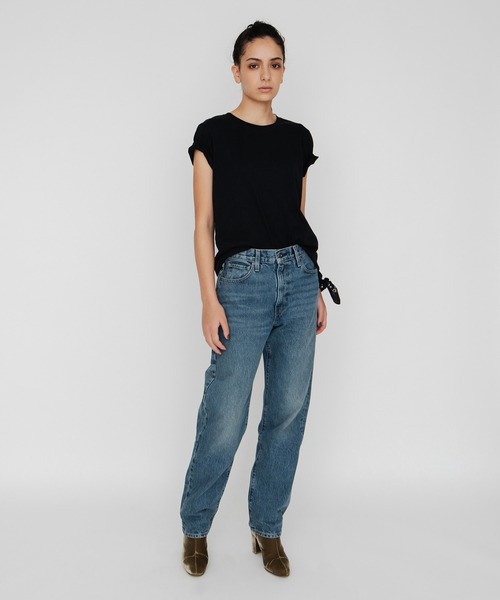 Levi's(リーバイス)の「Levi's/リーバイス THE PERFECT TEE CUSTOMIZATION TEE BLACK(Tシャツ/カットソー・レディース・ブラック・M/L/XS/S)」の8枚目の写真