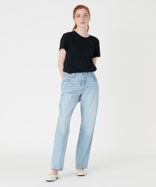 Levi's(リーバイス)の「Levi's/リーバイス THE PERFECT TEE CUSTOMIZATION TEE BLACK(Tシャツ/カットソー・レディース・ブラック・M/L/XS/S)」の15枚目の写真
