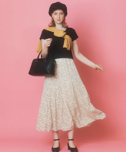 MAJESTIC LEGON（マジェスティックレゴン）の「ワンポイントモチーフTee（Tシャツ/カットソー・レディース・ブラック/ピンク/アイボリー・MEDIUM/SMALL）」の15枚目の写真