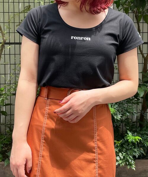 MAJESTIC LEGON（マジェスティックレゴン）の「ワンポイントモチーフTee（Tシャツ/カットソー・レディース・ブラック/ピンク/アイボリー・MEDIUM/SMALL）」の13枚目の写真