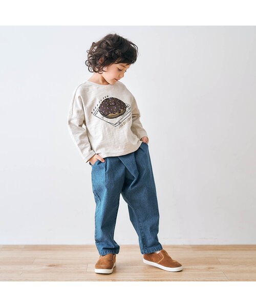 apres les cours（アプレレクール）の「3柄モチーフTシャツ（Tシャツ/カットソー・キッズ・ブラウン/ミント/アイボリー・120/90/110/140/100/130/80）」の5枚目の写真