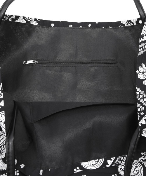 Figments（フィグメンツ）の「バンダナ柄ビッグトートバッグ（トートバッグ・レディース・ブラック・FREE）」の10枚目の写真