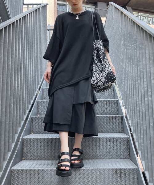 Figments（フィグメンツ）の「バンダナ柄ビッグトートバッグ（トートバッグ・レディース・ブラック・FREE）」の13枚目の写真