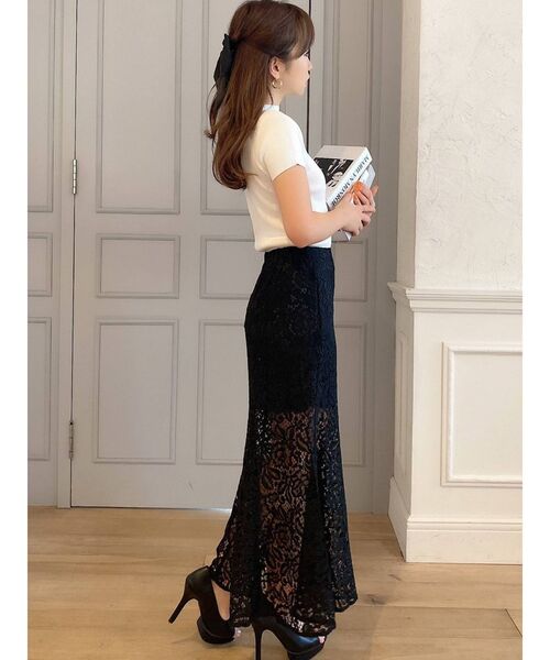 RESEXXY（リゼクシー）の「レースマーメイドスカート（スカート・レディース・ホワイト/ブラック/ブルー・FREE）」の8枚目の写真