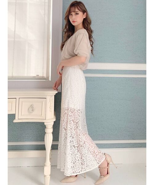 RESEXXY（リゼクシー）の「レースマーメイドスカート（スカート・レディース・ホワイト/ブラック/ブルー・FREE）」の17枚目の写真