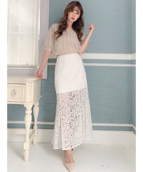 RESEXXY（リゼクシー）の「レースマーメイドスカート（スカート・レディース・ホワイト/ブラック/ブルー・FREE）」の18枚目の写真